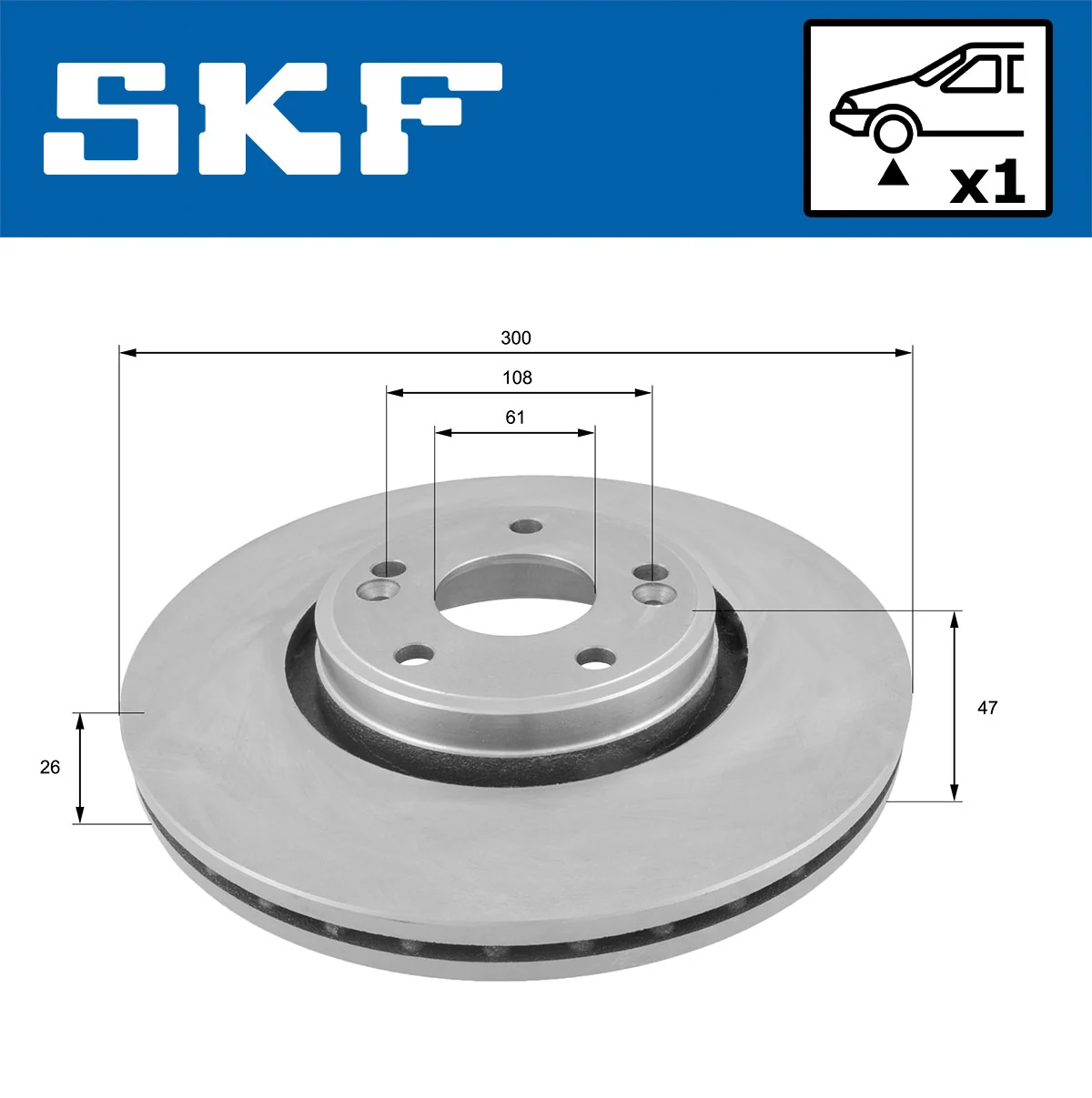 Brake Disc VKBD 80338 V1
