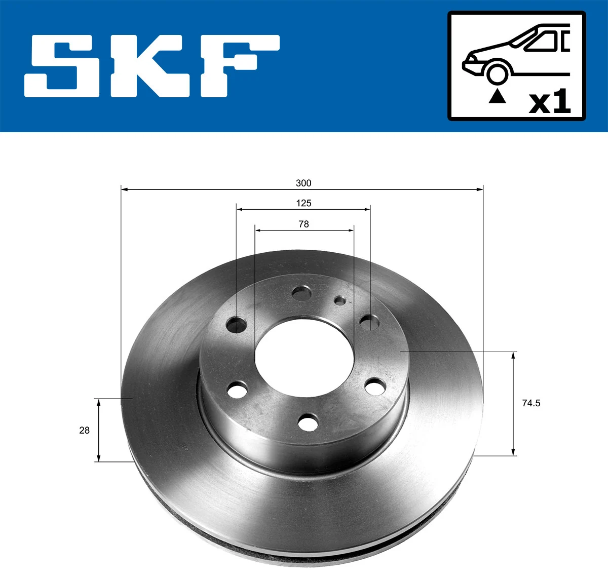 Brake Disc VKBD 80156 V1