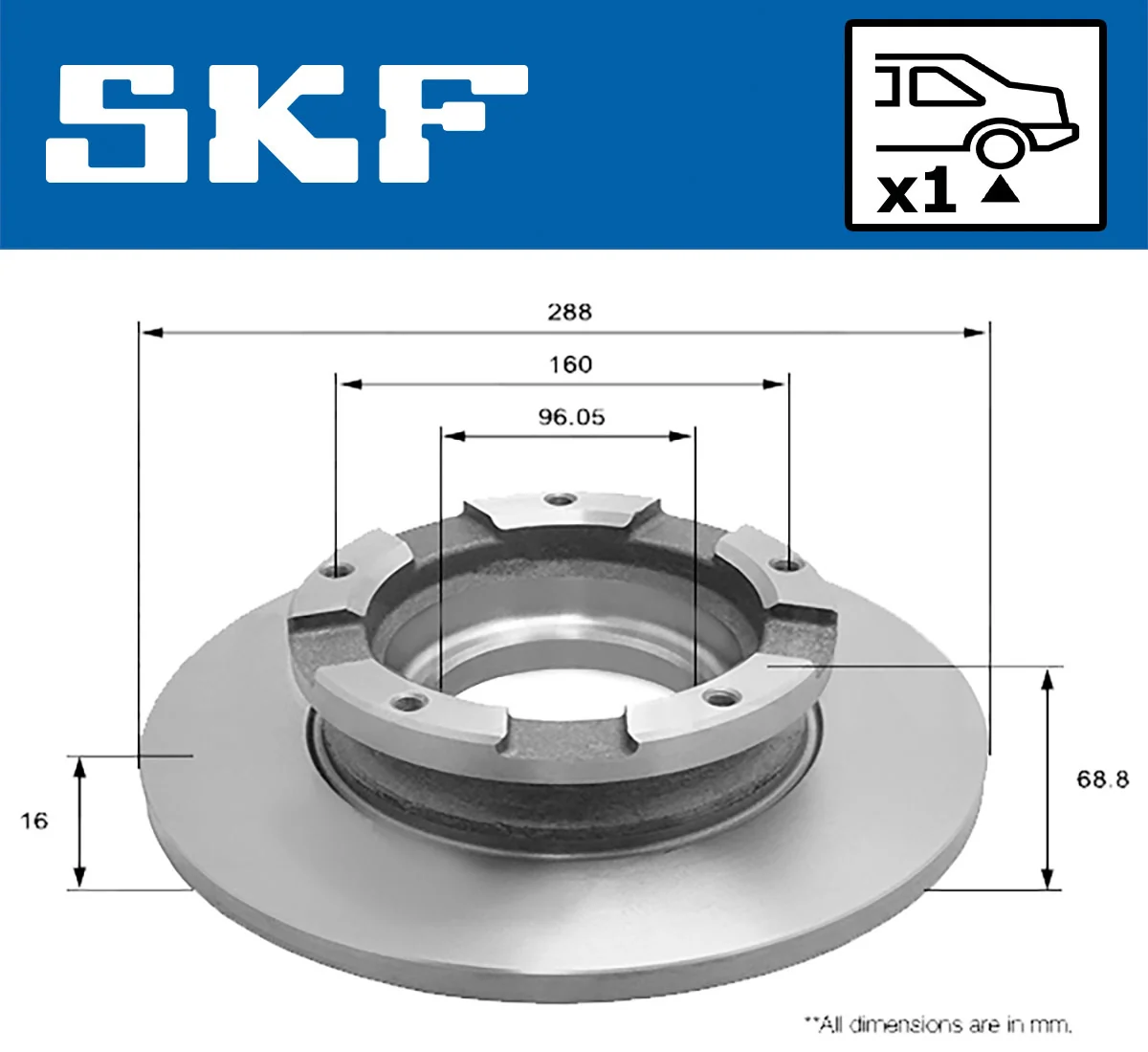 Brake Disc VKBD 90258 S1