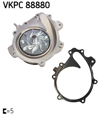 SKF VKPC 88880 Water Pump, engine cooling