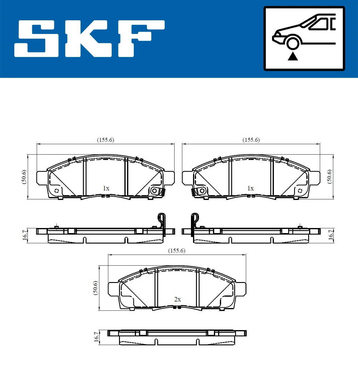 Brake Pad Set, disc brake VKBP 80242 A
