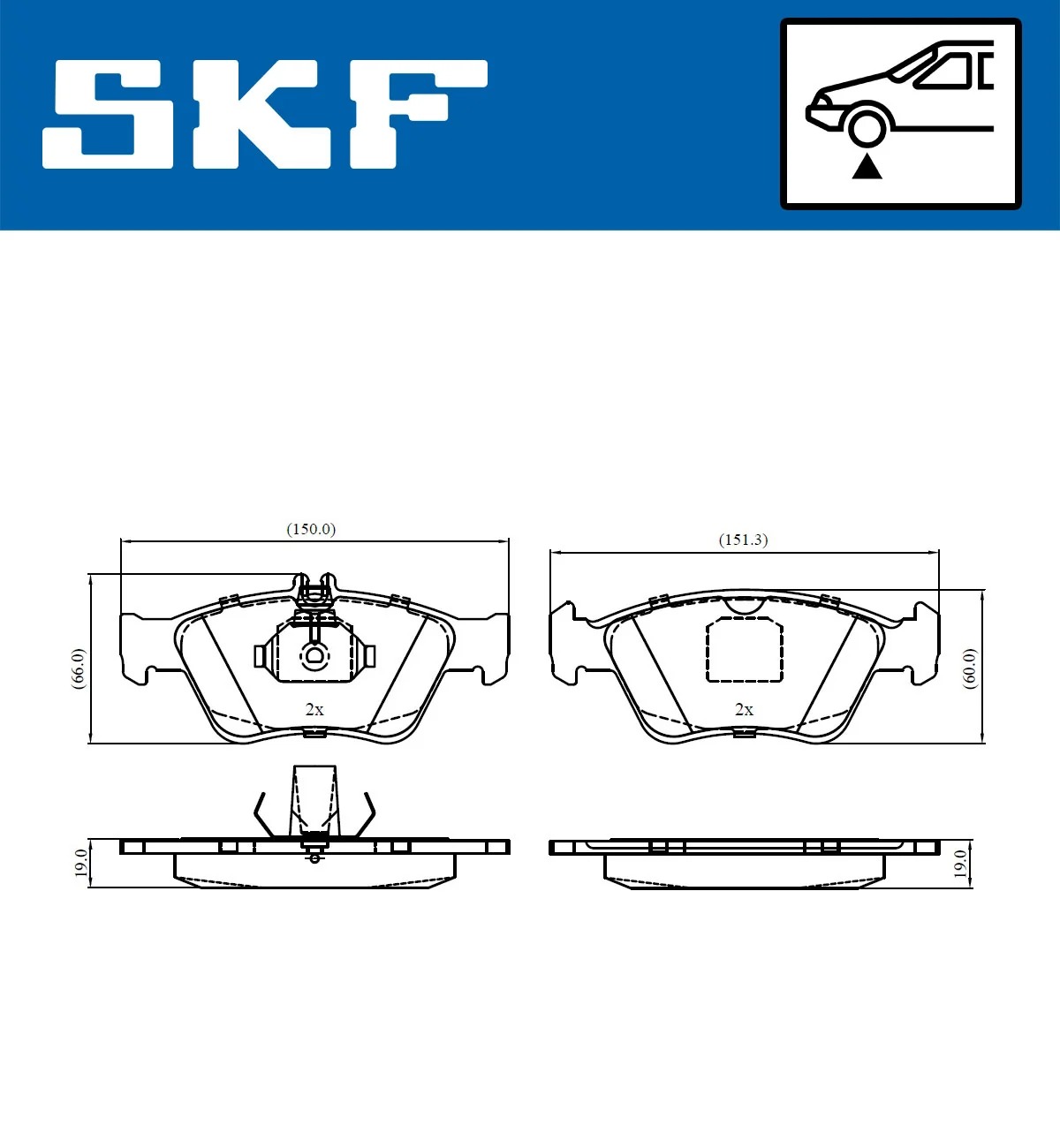 Brake Pad Set, disc brake VKBP 80243