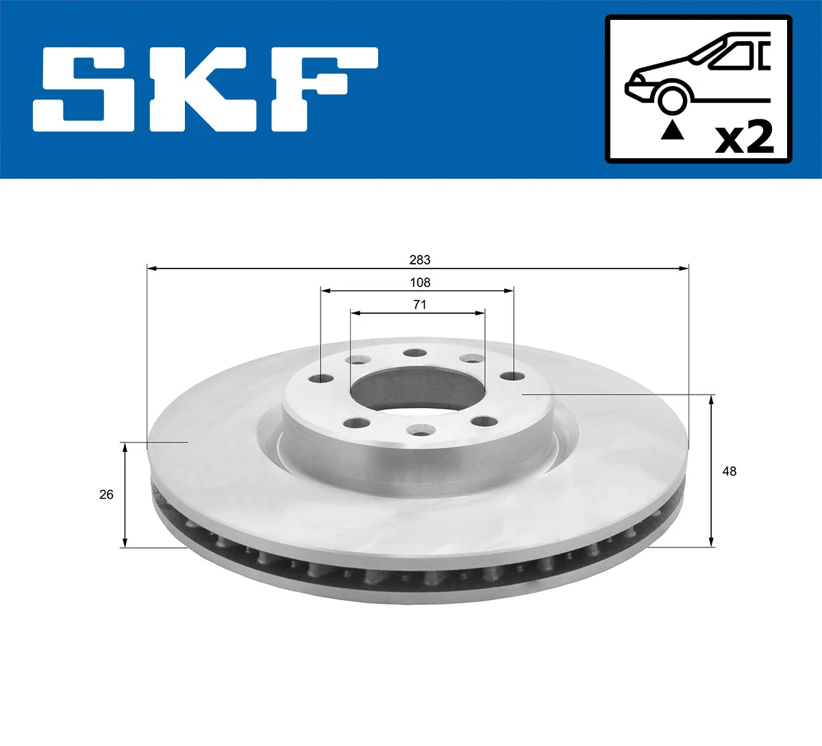 Brake Disc VKBD 80049 V2