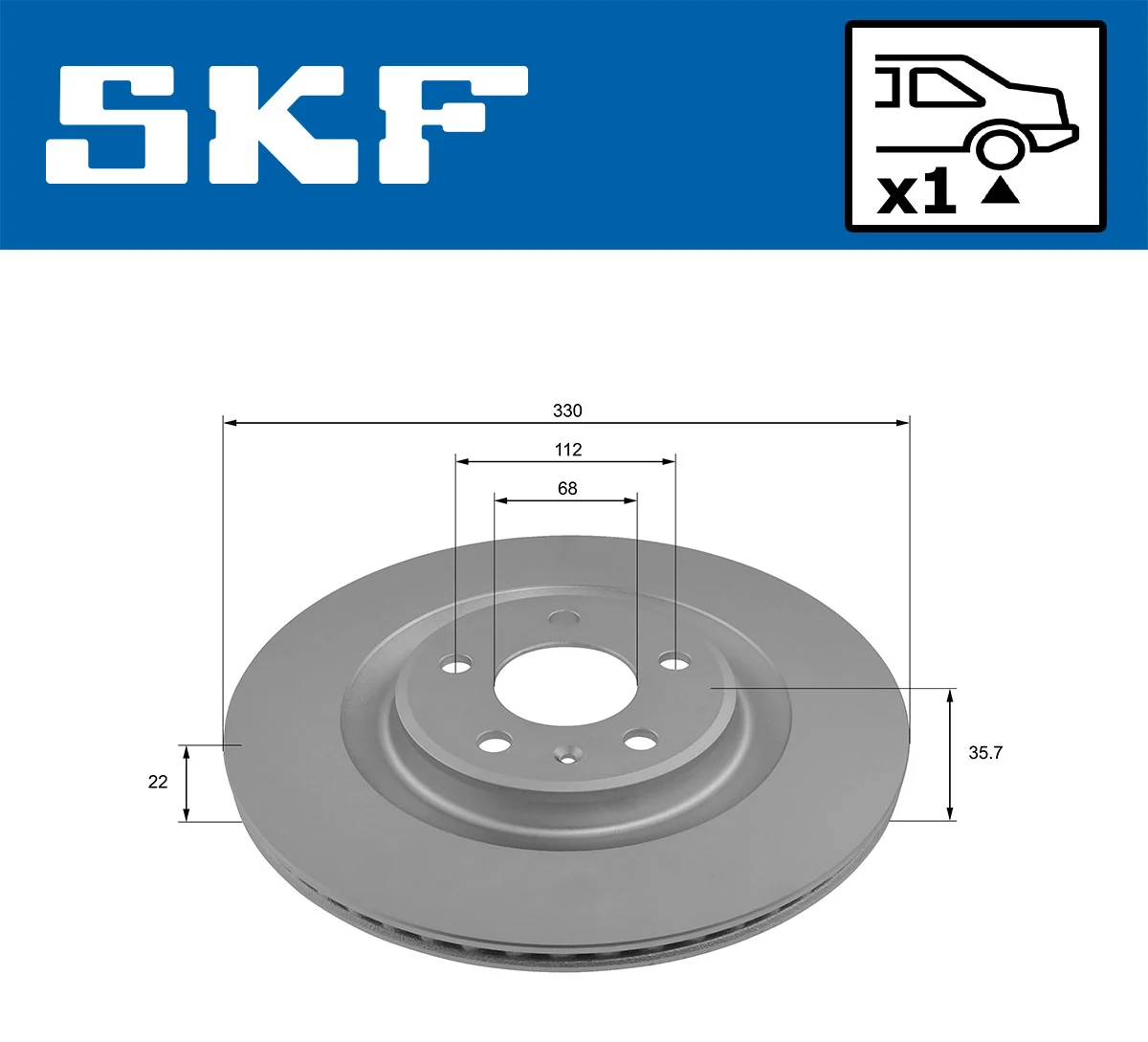 Brake Disc VKBD 90243 V1