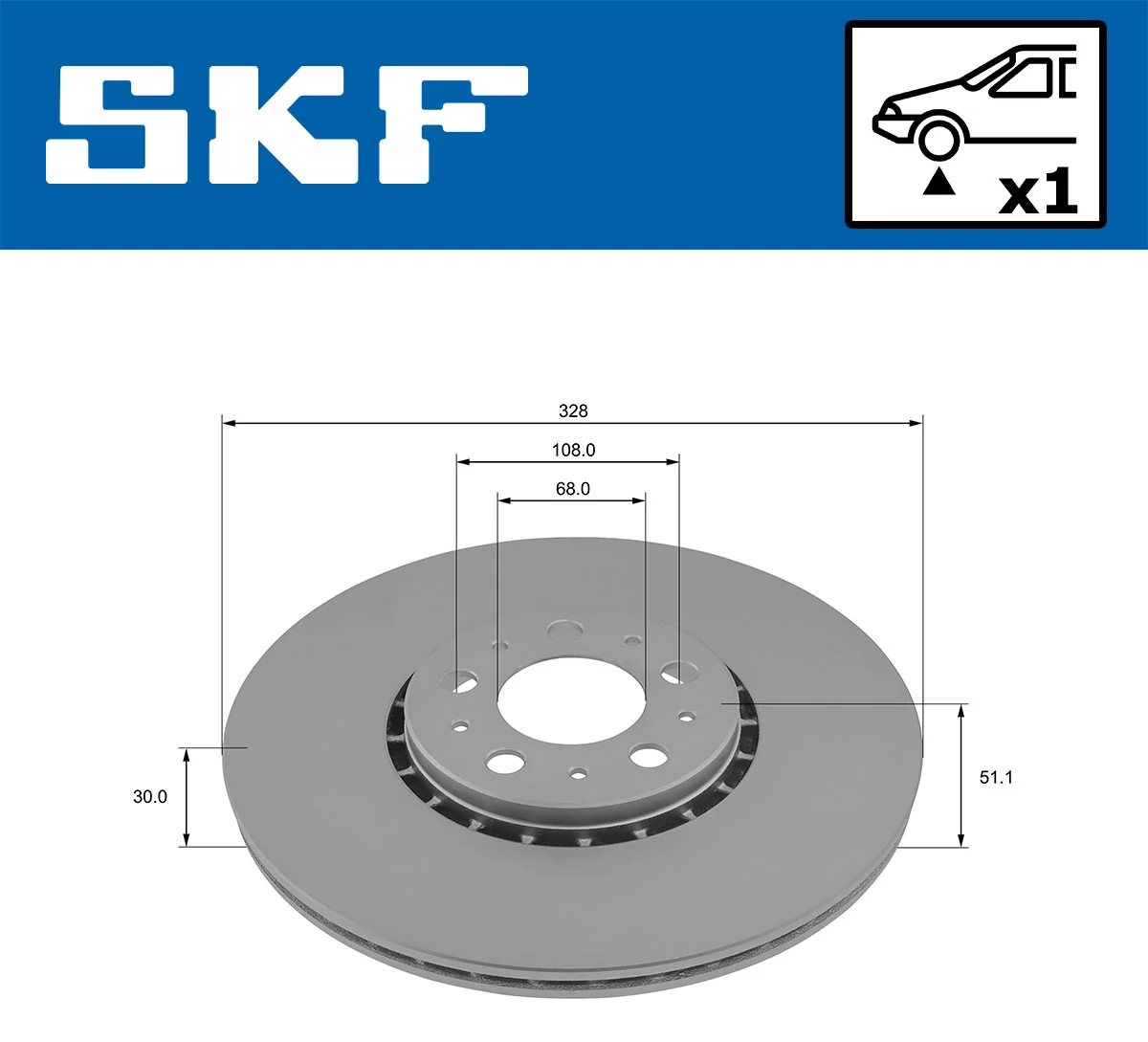 Brake Disc VKBD 81329 V1