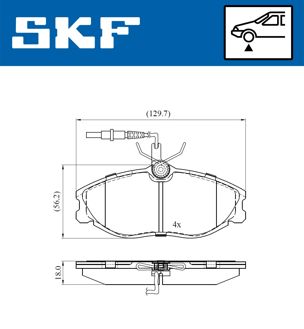 Brake Pad Set, disc brake VKBP 80477 E