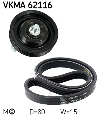 V-Ribbed Belt Set VKMA 62116
