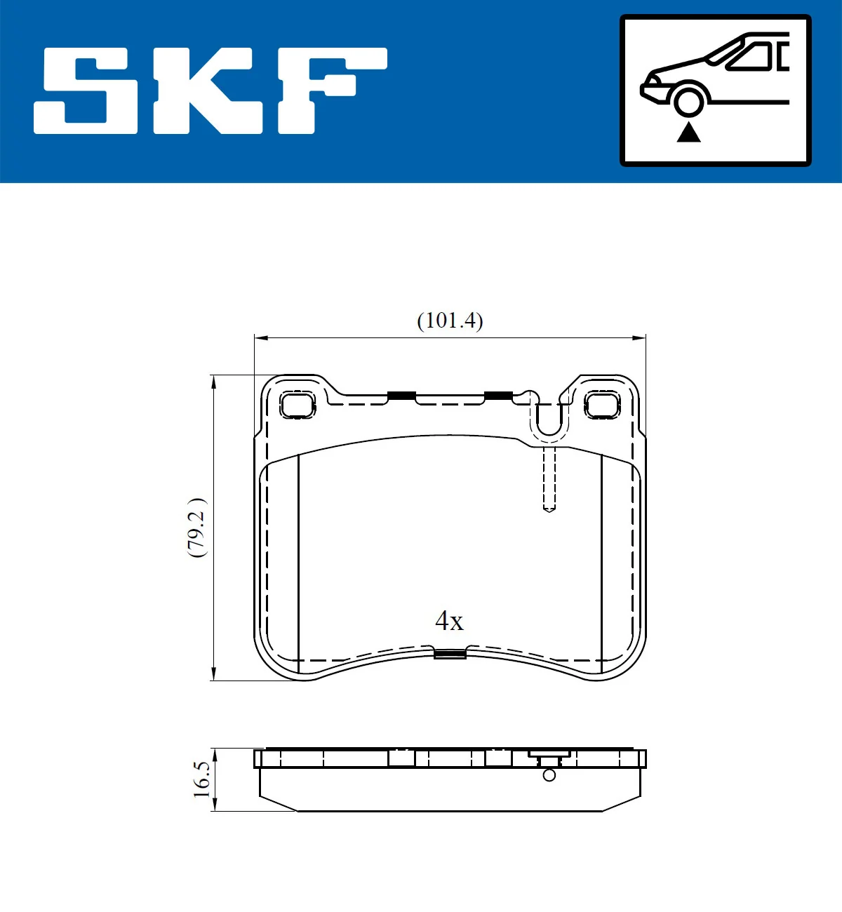 Brake Pad Set, disc brake VKBP 80495