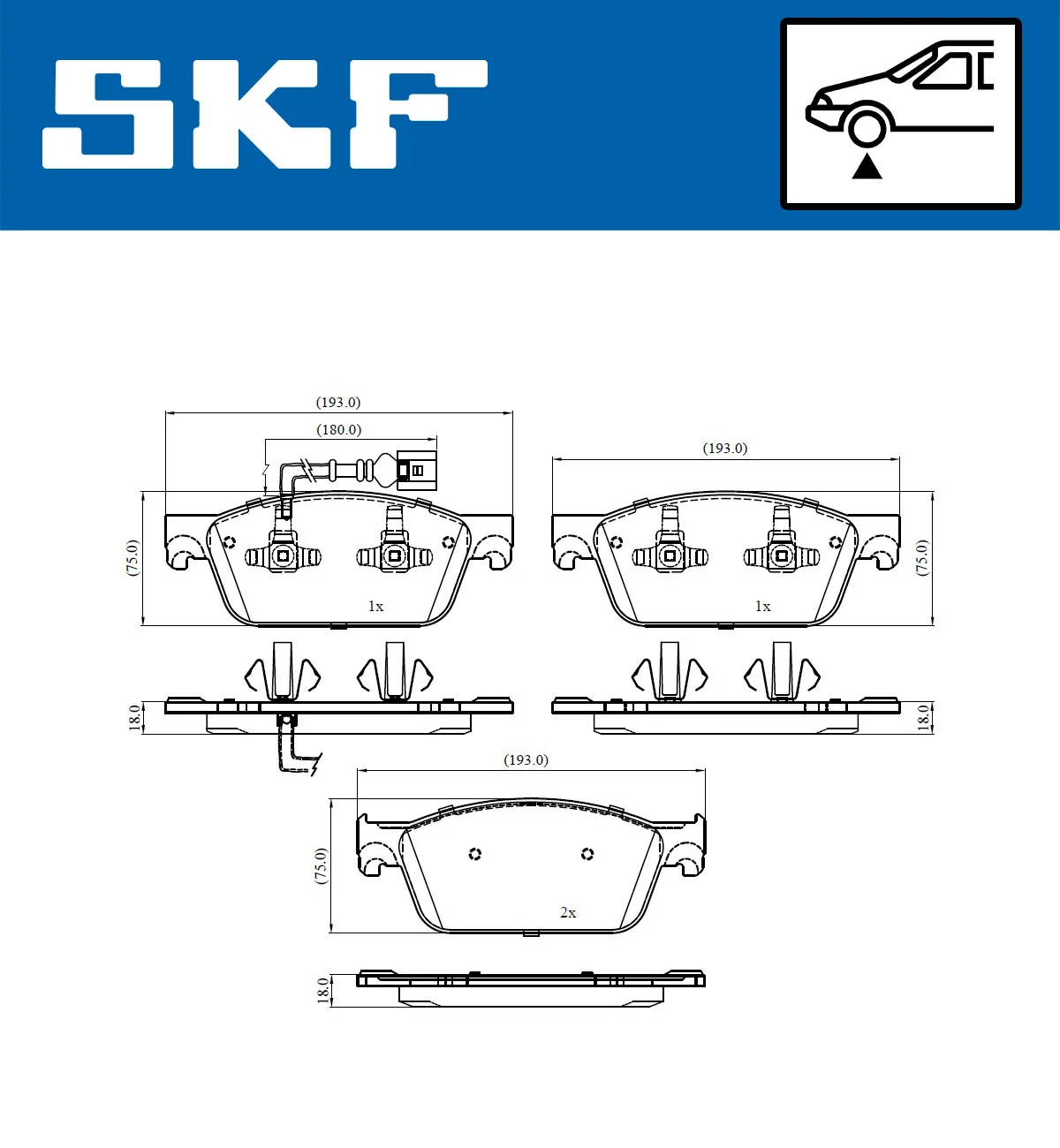 Brake Pad Set, disc brake VKBP 80445 E