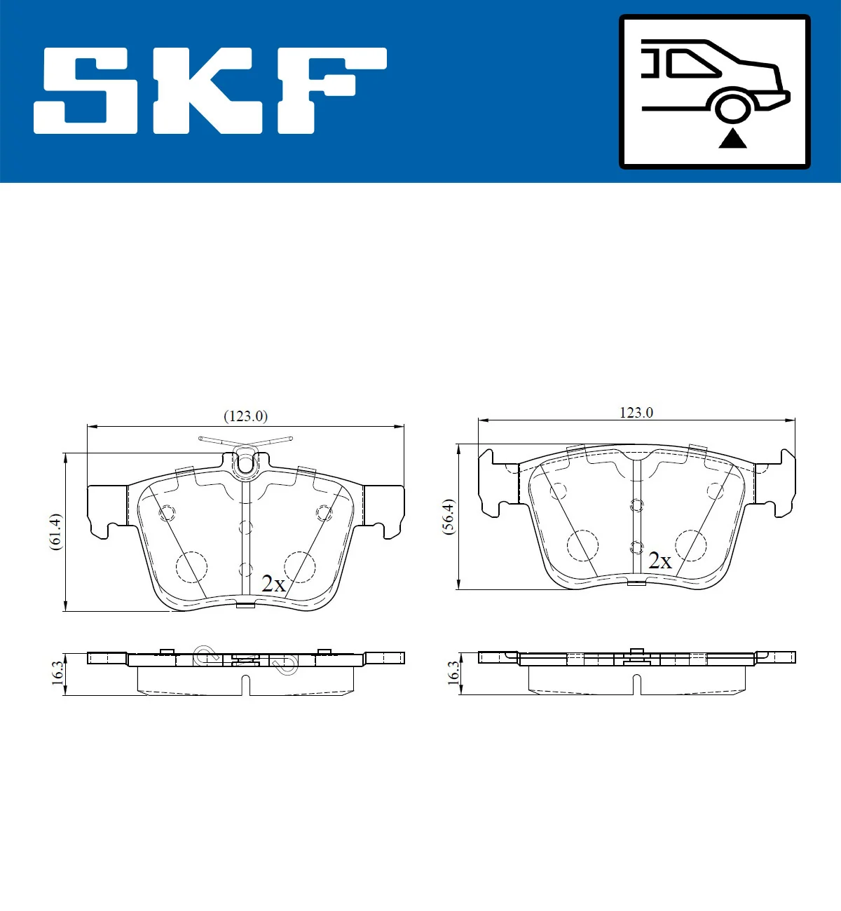Brake Pad Set, disc brake VKBP 90152