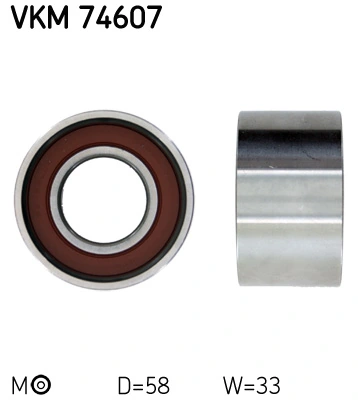 Tensioner Pulley, timing belt VKM 74607