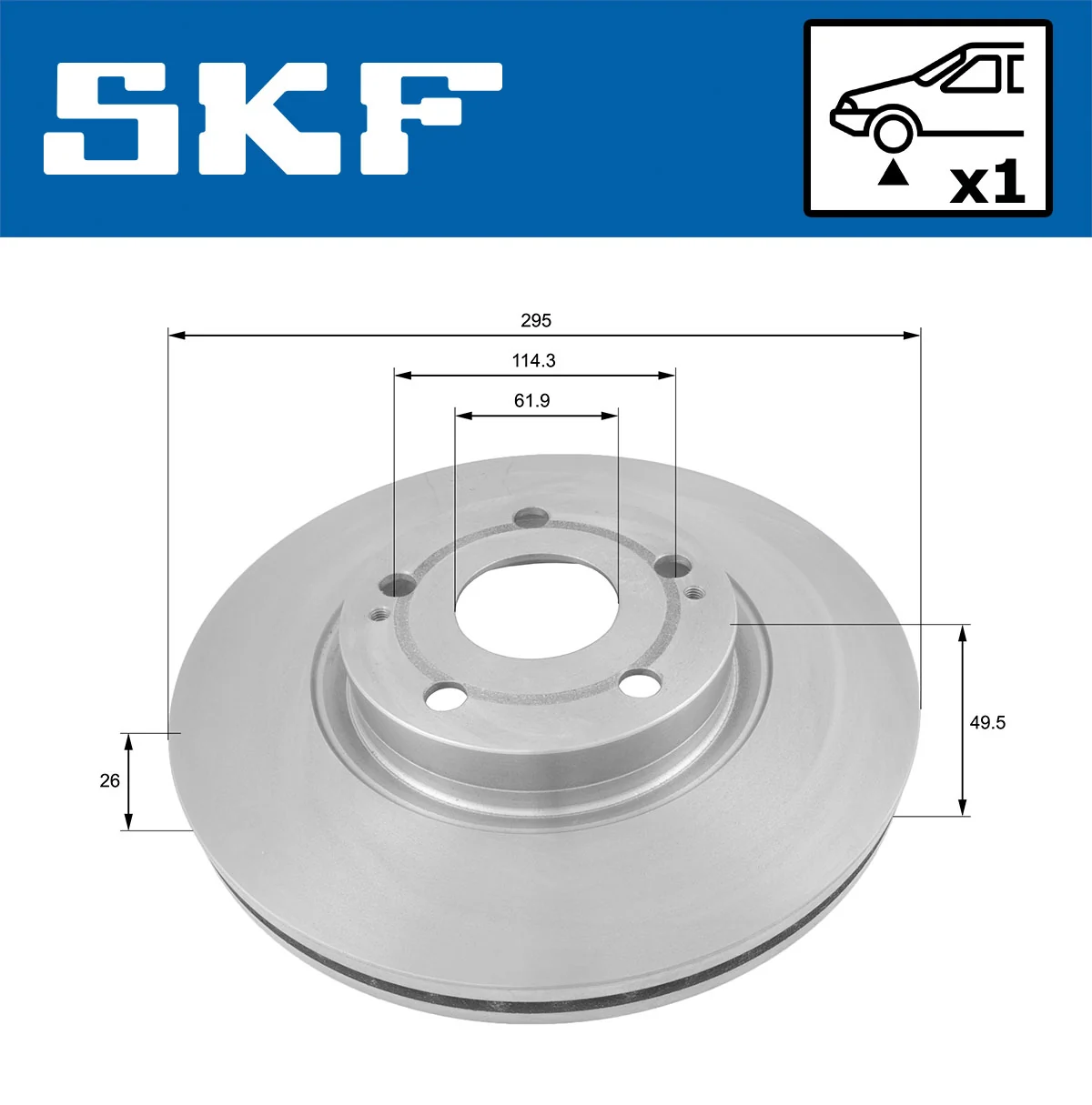 Brake Disc VKBD 80299 V1