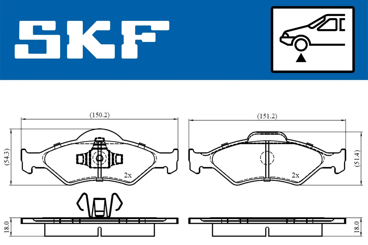 Brake Pad Set, disc brake VKBP 80348
