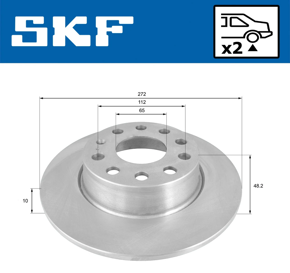 Brake Disc VKBD 90041 S2