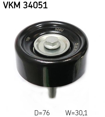 Deflection/Guide Pulley, V-ribbed belt VKM 34051