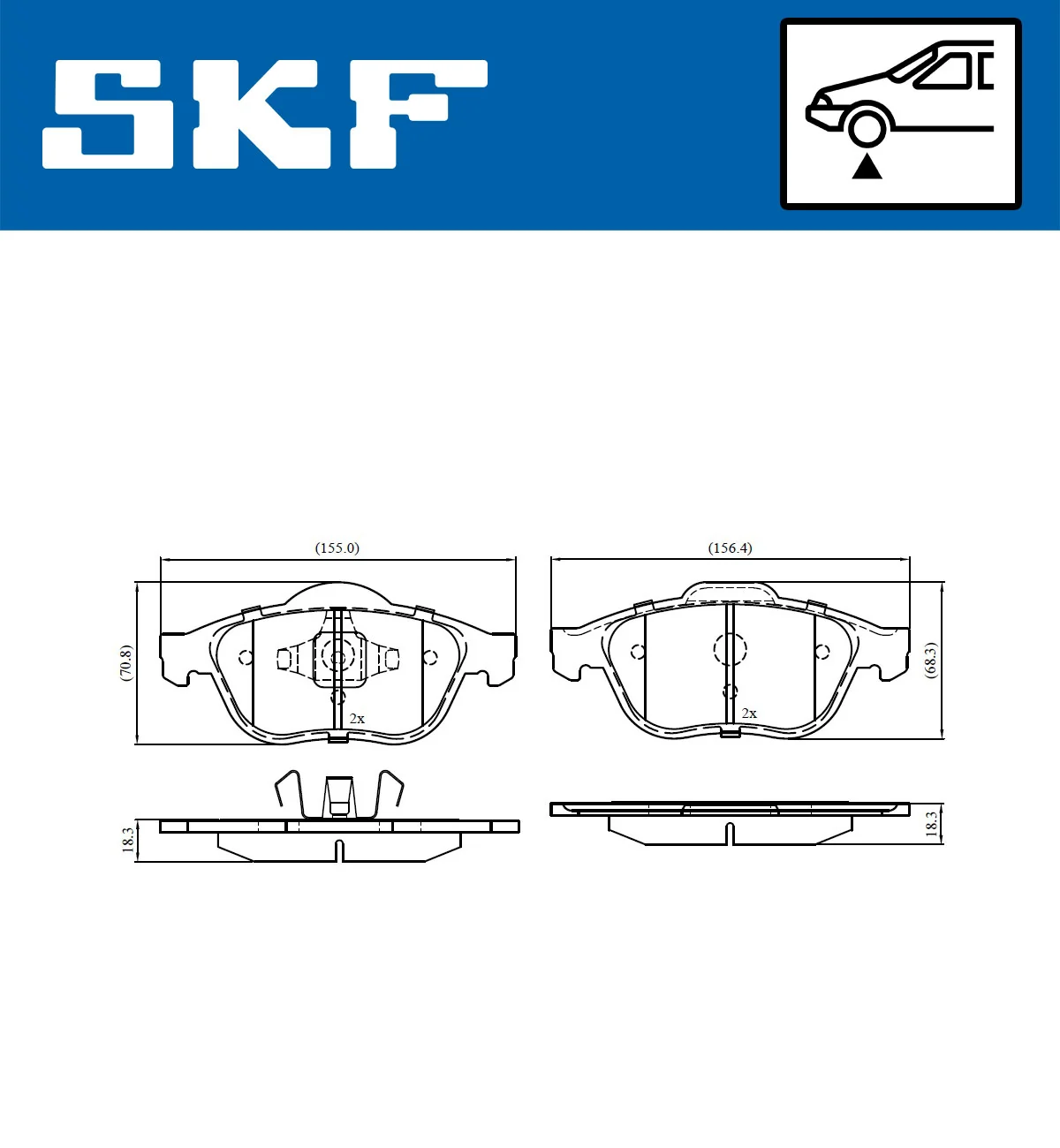 Brake Pad Set, disc brake VKBP 80133