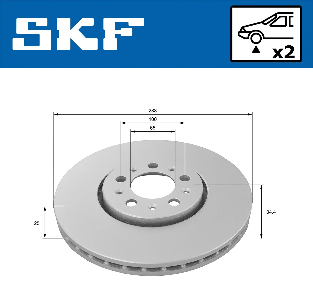Brake Disc VKBD 80074 V2