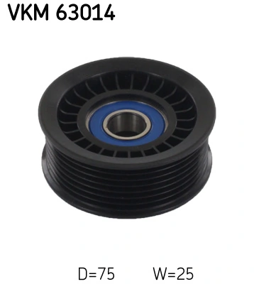 Deflection/Guide Pulley, V-ribbed belt VKM 63014