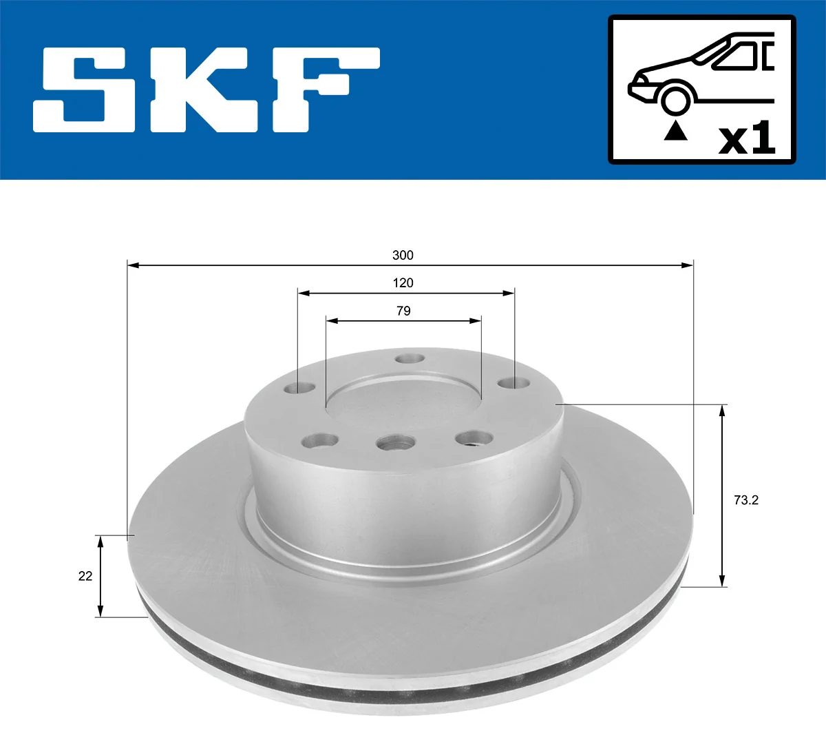 Brake Disc VKBD 80060 V1
