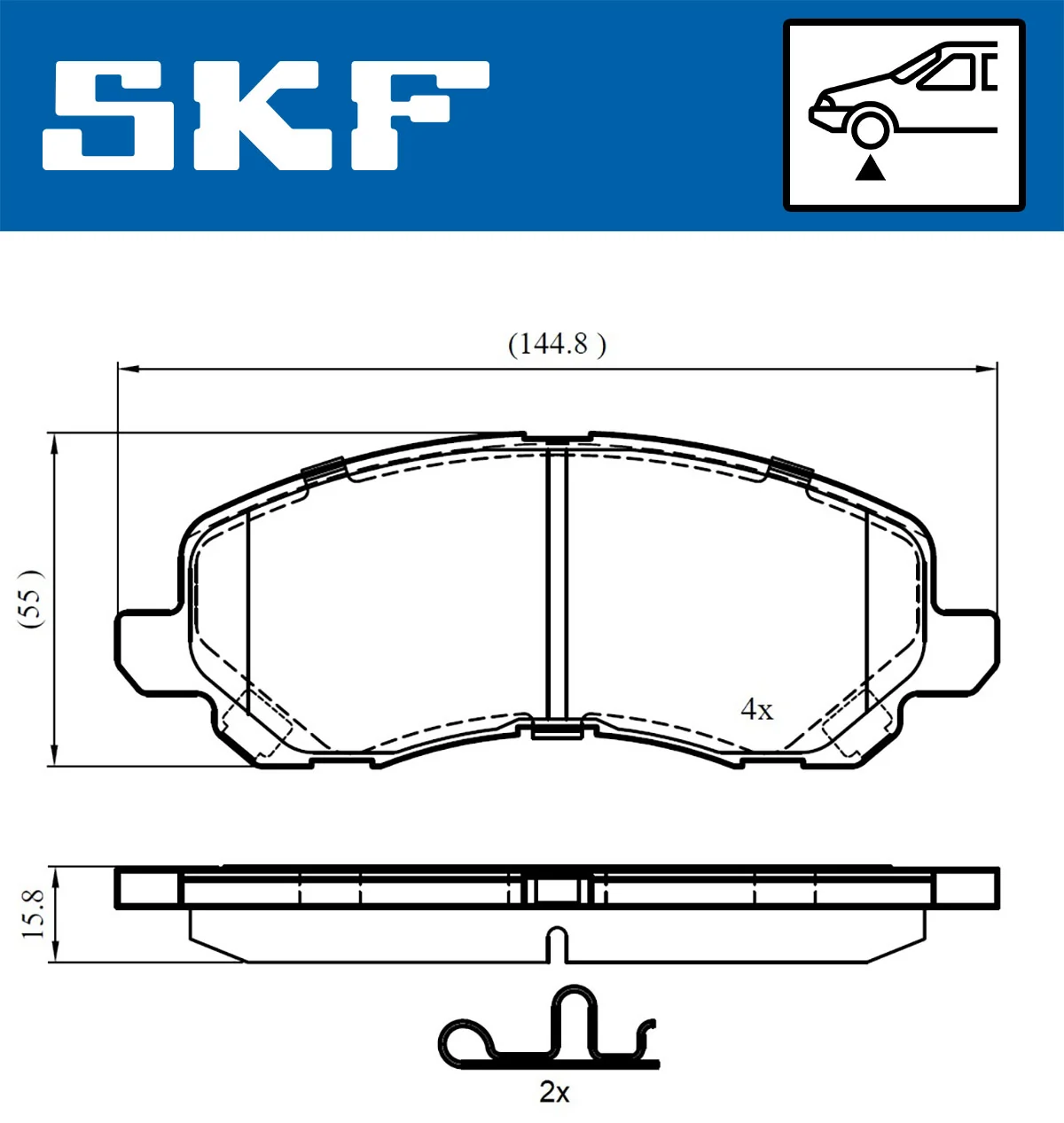 Brake Pad Set, disc brake VKBP 80169 A