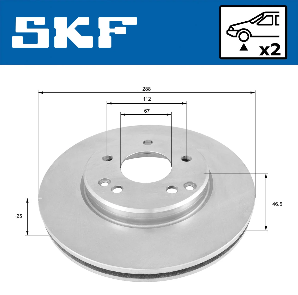 Brake Disc VKBD 80020 V2