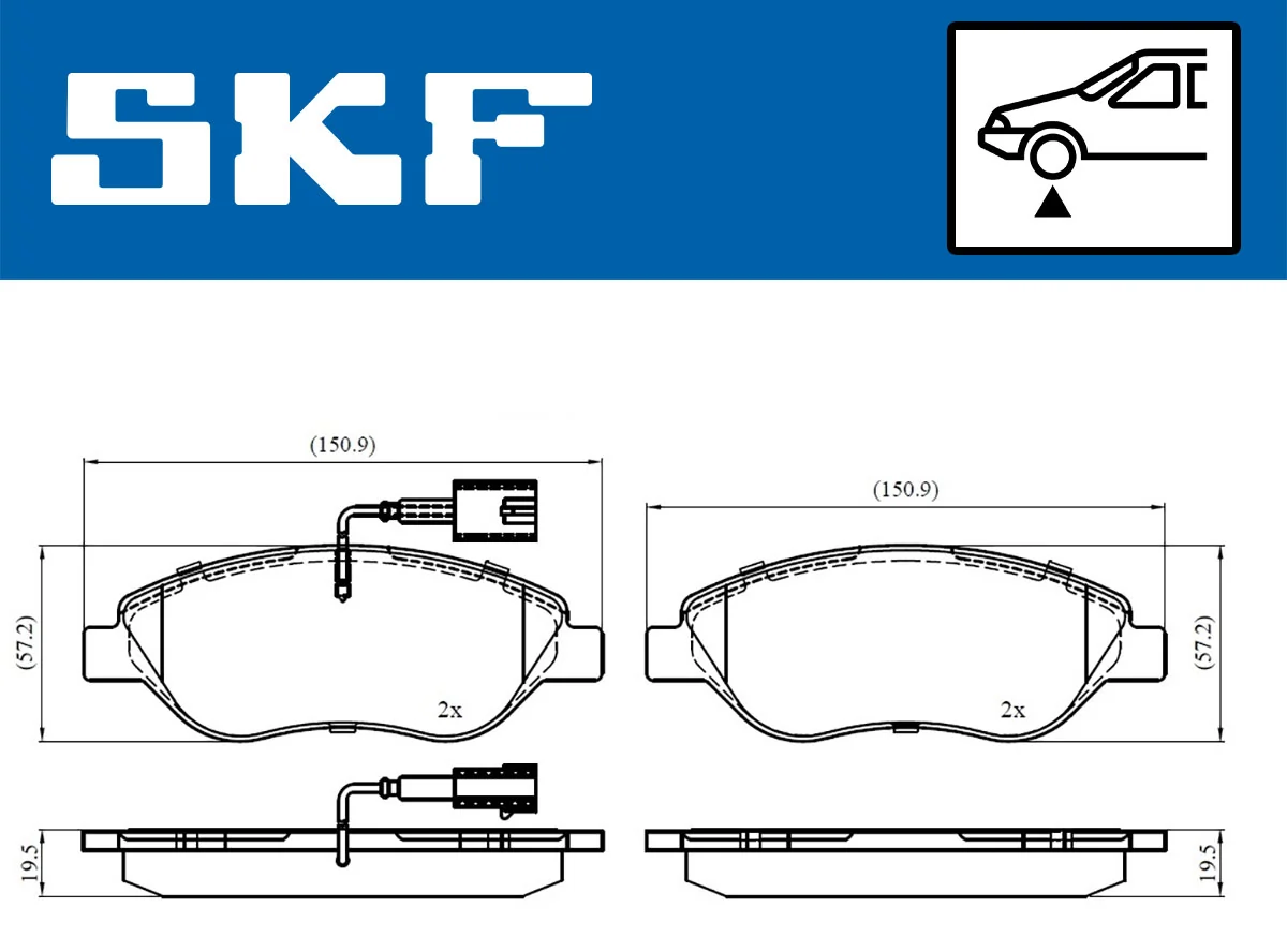 Brake Pad Set, disc brake VKBP 80395 E