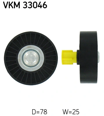 Deflection/Guide Pulley, V-ribbed belt VKM 33046