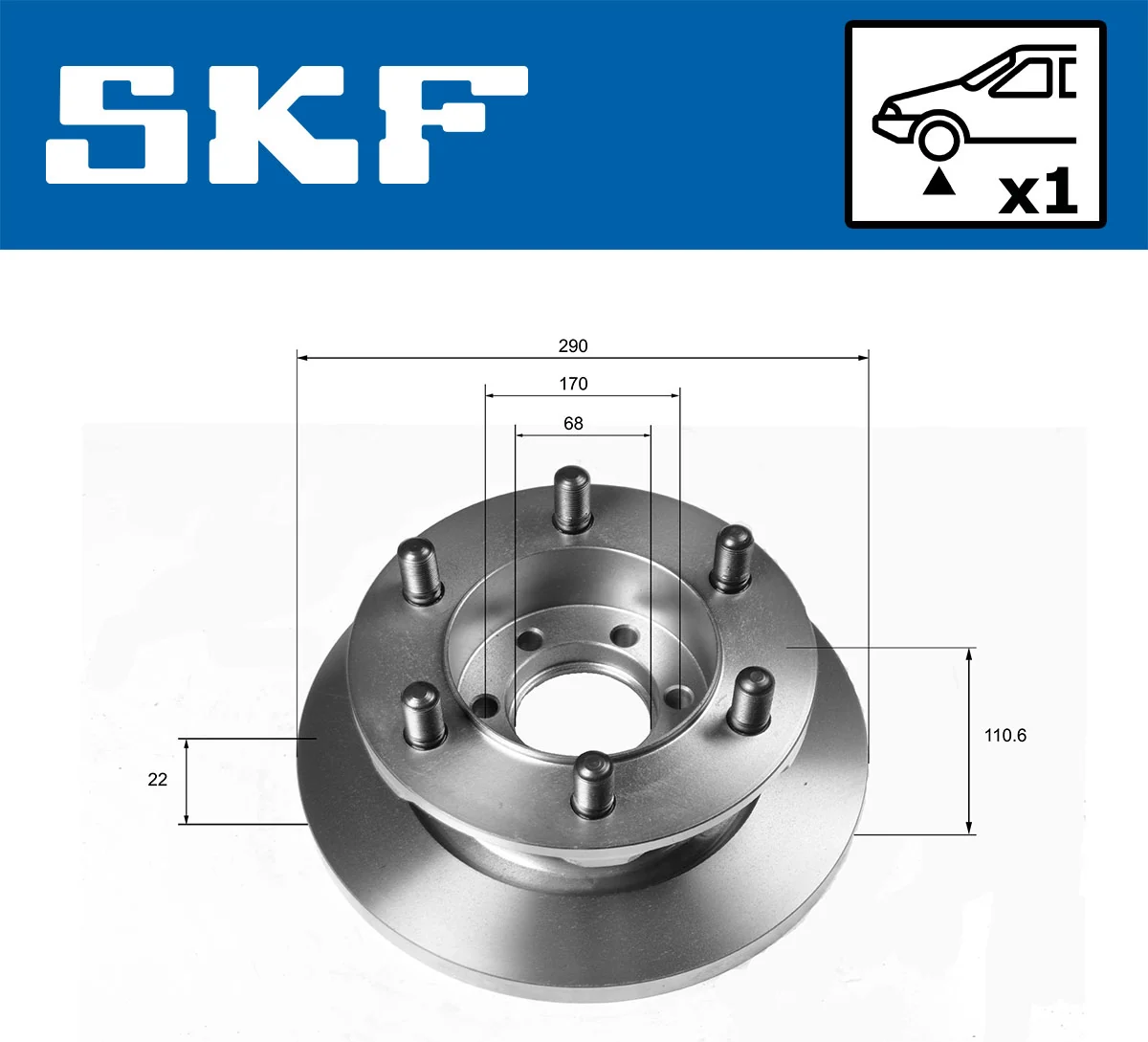 Brake Disc VKBD 80157 S1