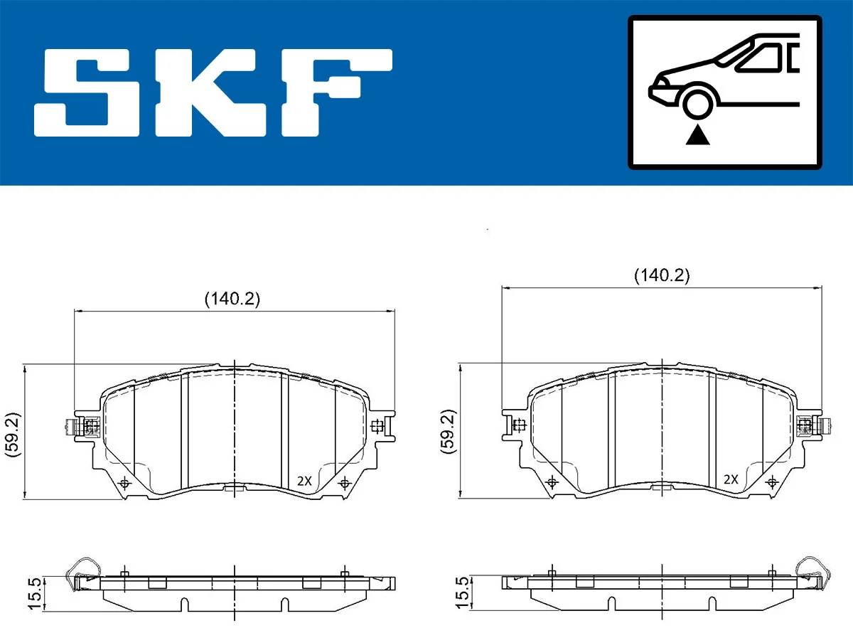 Brake Pad Set, disc brake VKBP 80394 A