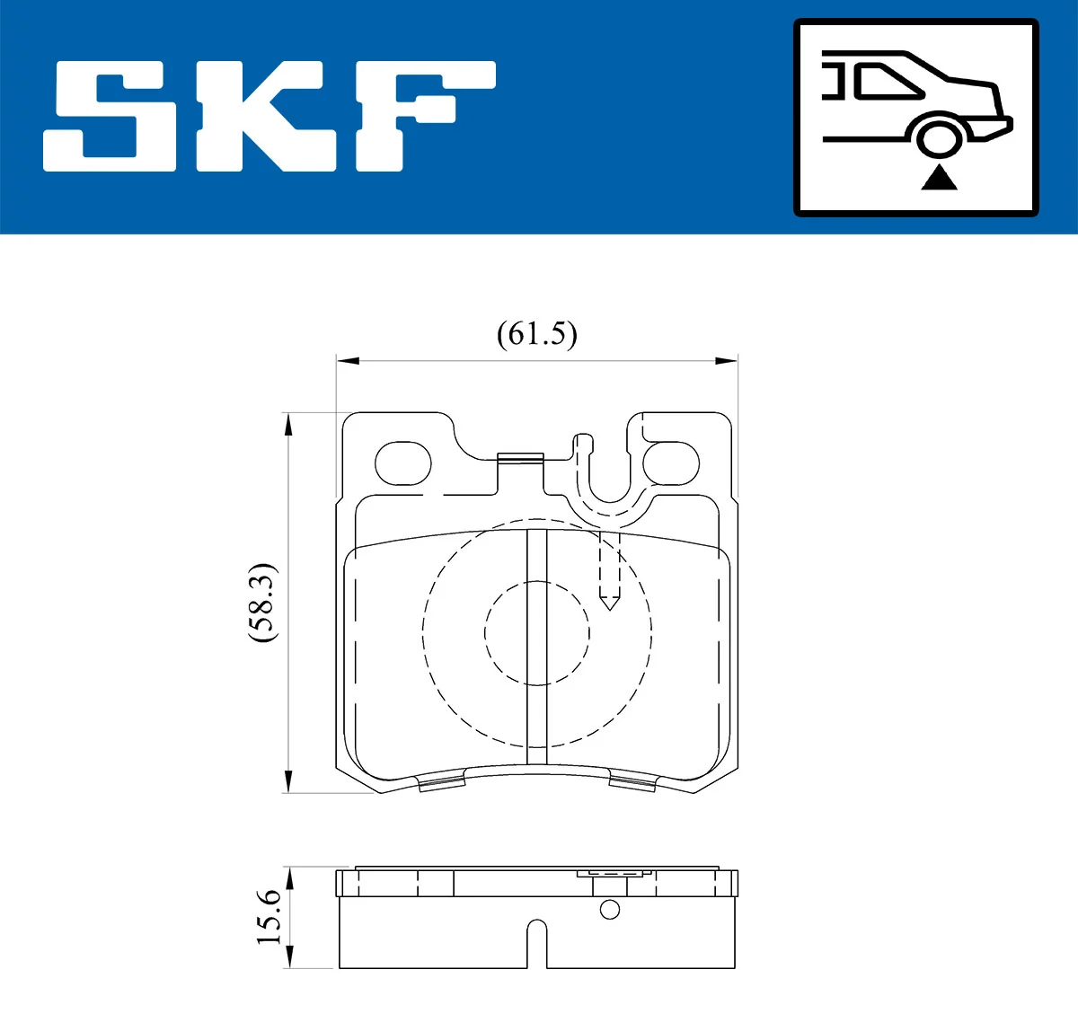 Brake Pad Set, disc brake VKBP 90373