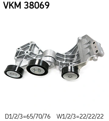 SKF VKM 38069 Tensioner Pulley, V-ribbed belt