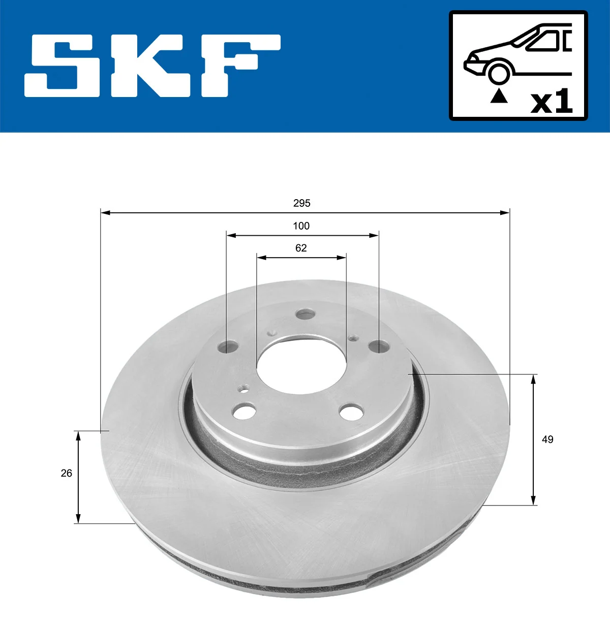Brake Disc VKBD 80078 V1