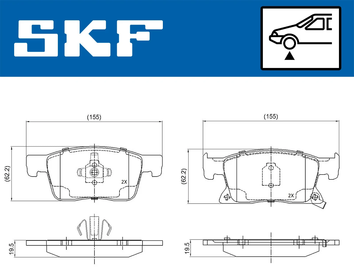 Brake Pad Set, disc brake VKBP 80409 A