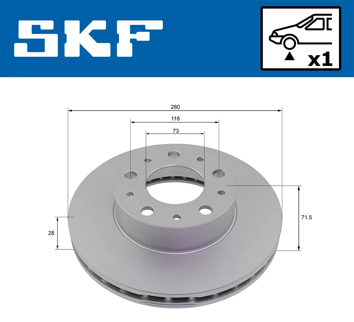 Brake Disc VKBD 80139 V1