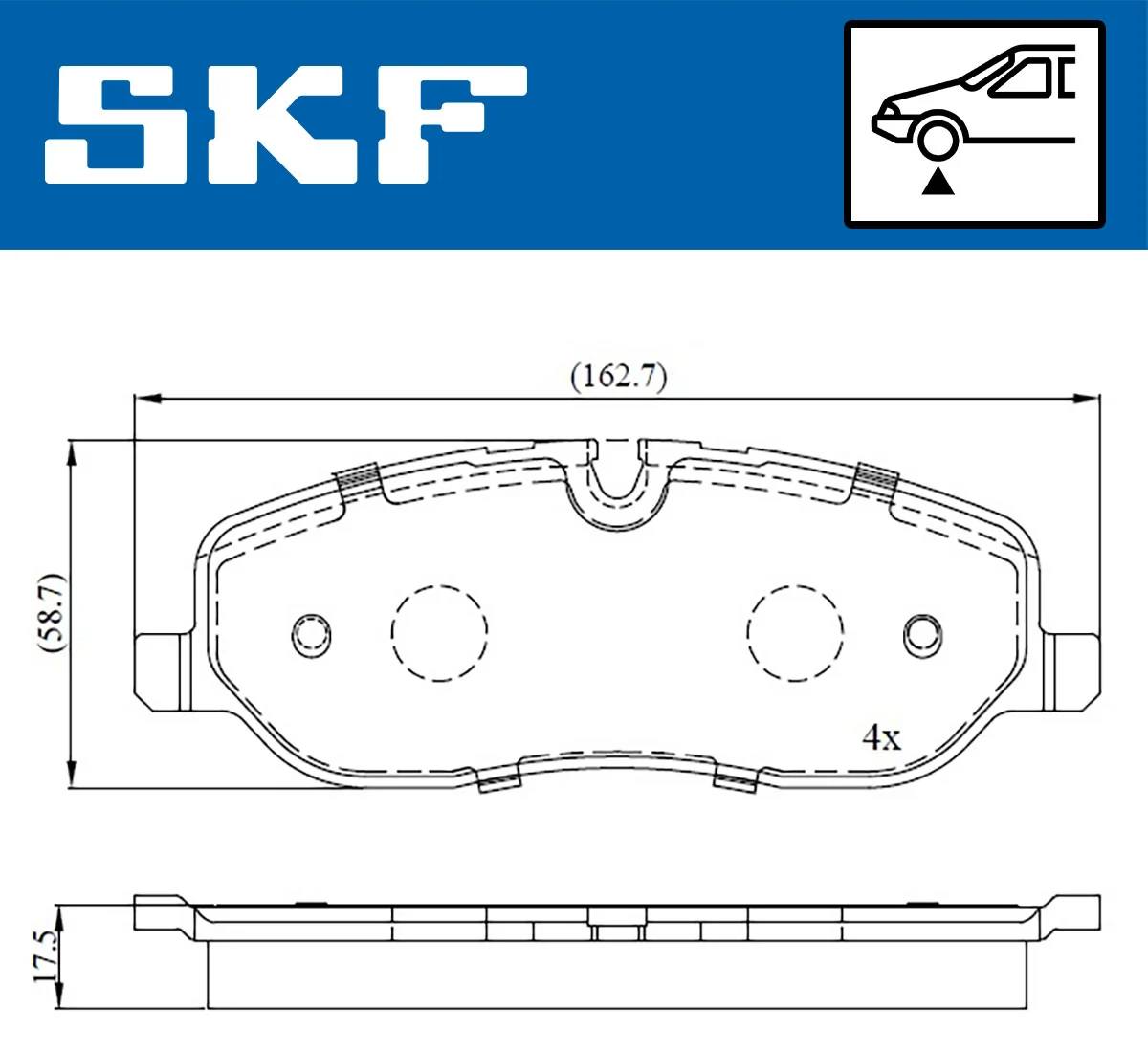 Brake Pad Set, disc brake VKBP 80306
