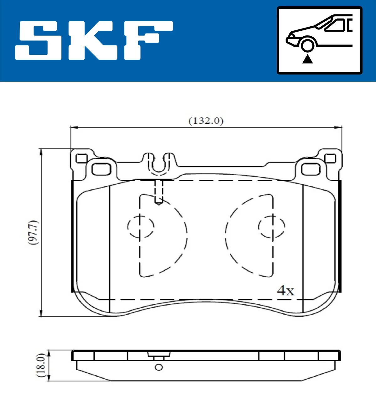 Brake Pad Set, disc brake VKBP 80631