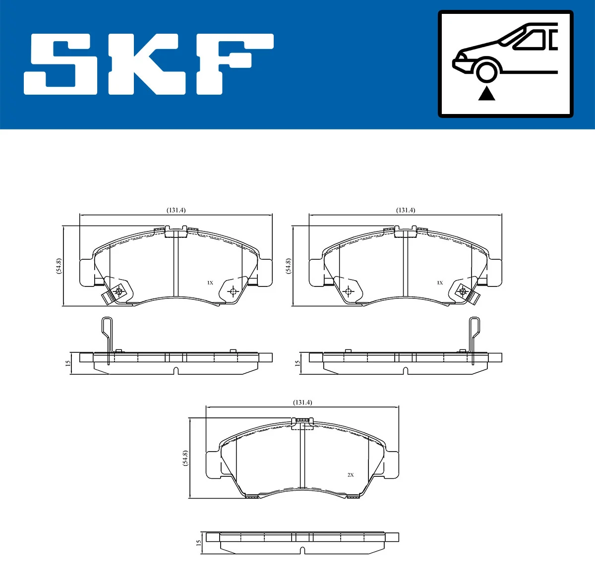 Brake Pad Set, disc brake VKBP 80521 A