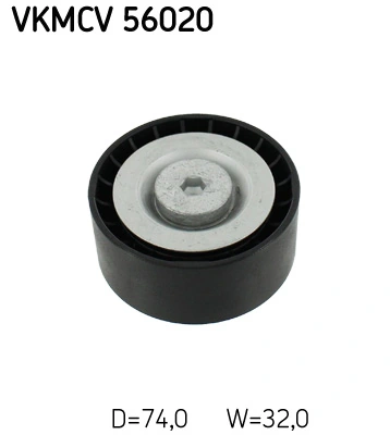 Deflection/Guide Pulley, V-ribbed belt VKMCV 56020