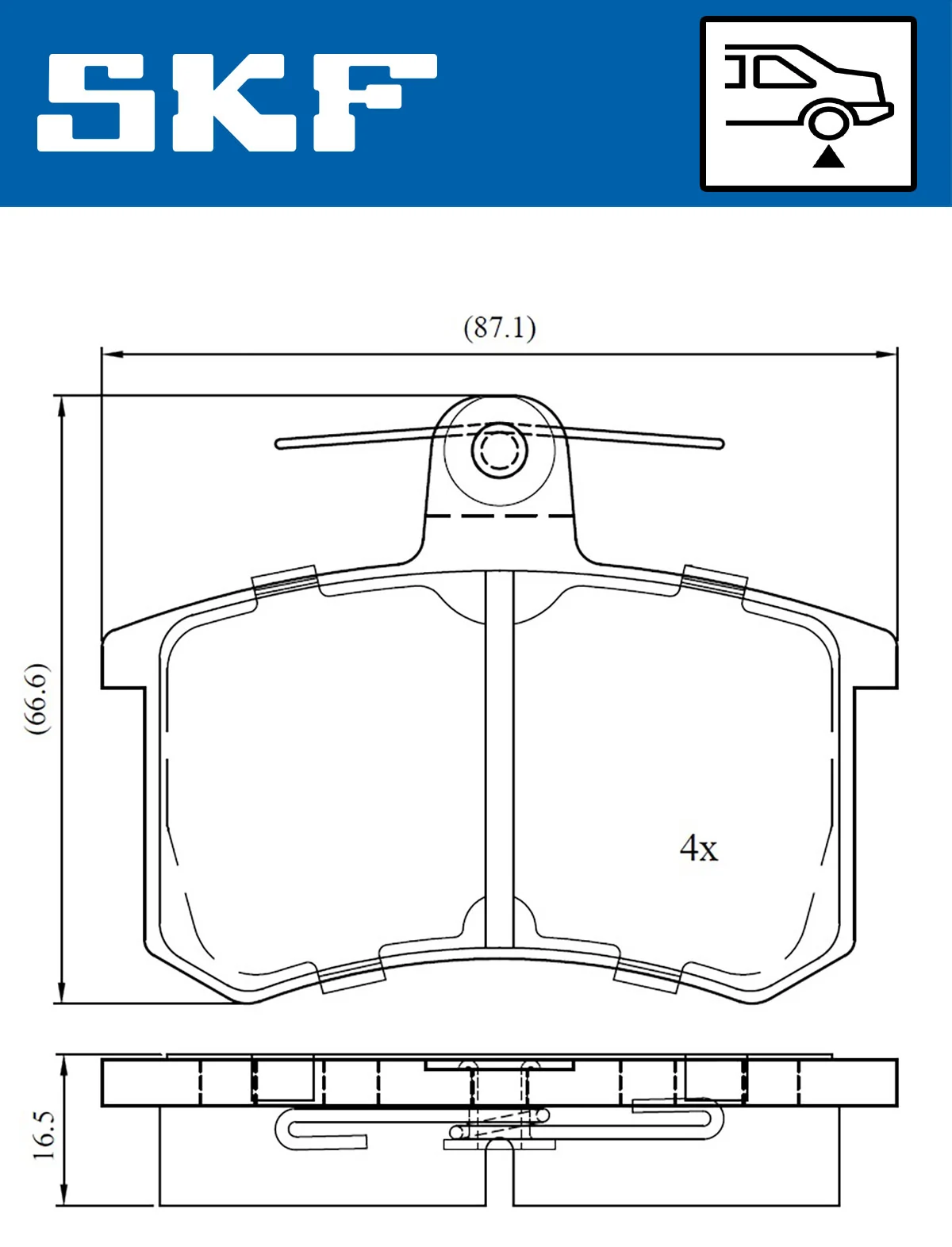 Brake Pad Set, disc brake VKBP 90606