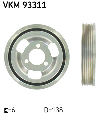 Belt Pulley, crankshaft VKM 93311