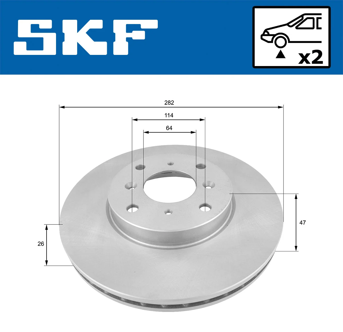 Brake Disc VKBD 80932 V2