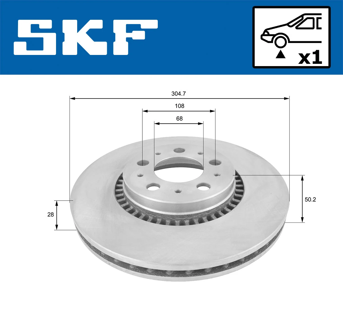 Brake Disc VKBD 80144 V1