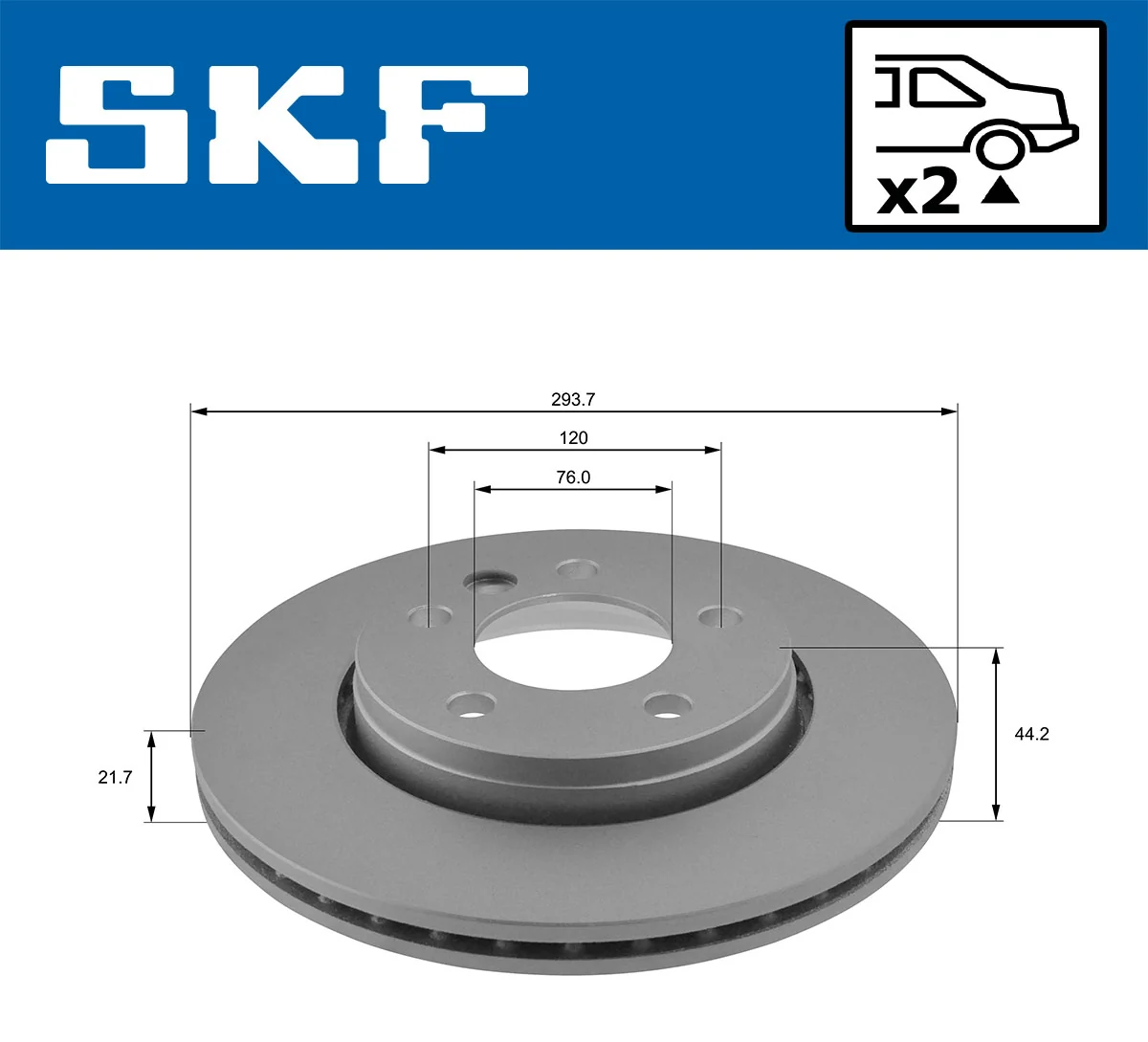 Brake Disc VKBD 90042 V2