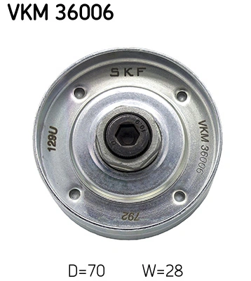 Deflection/Guide Pulley, V-ribbed belt VKM 36006