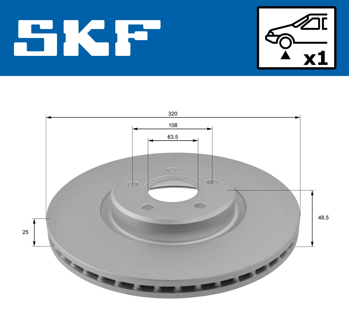 Brake Disc VKBD 80223 V1