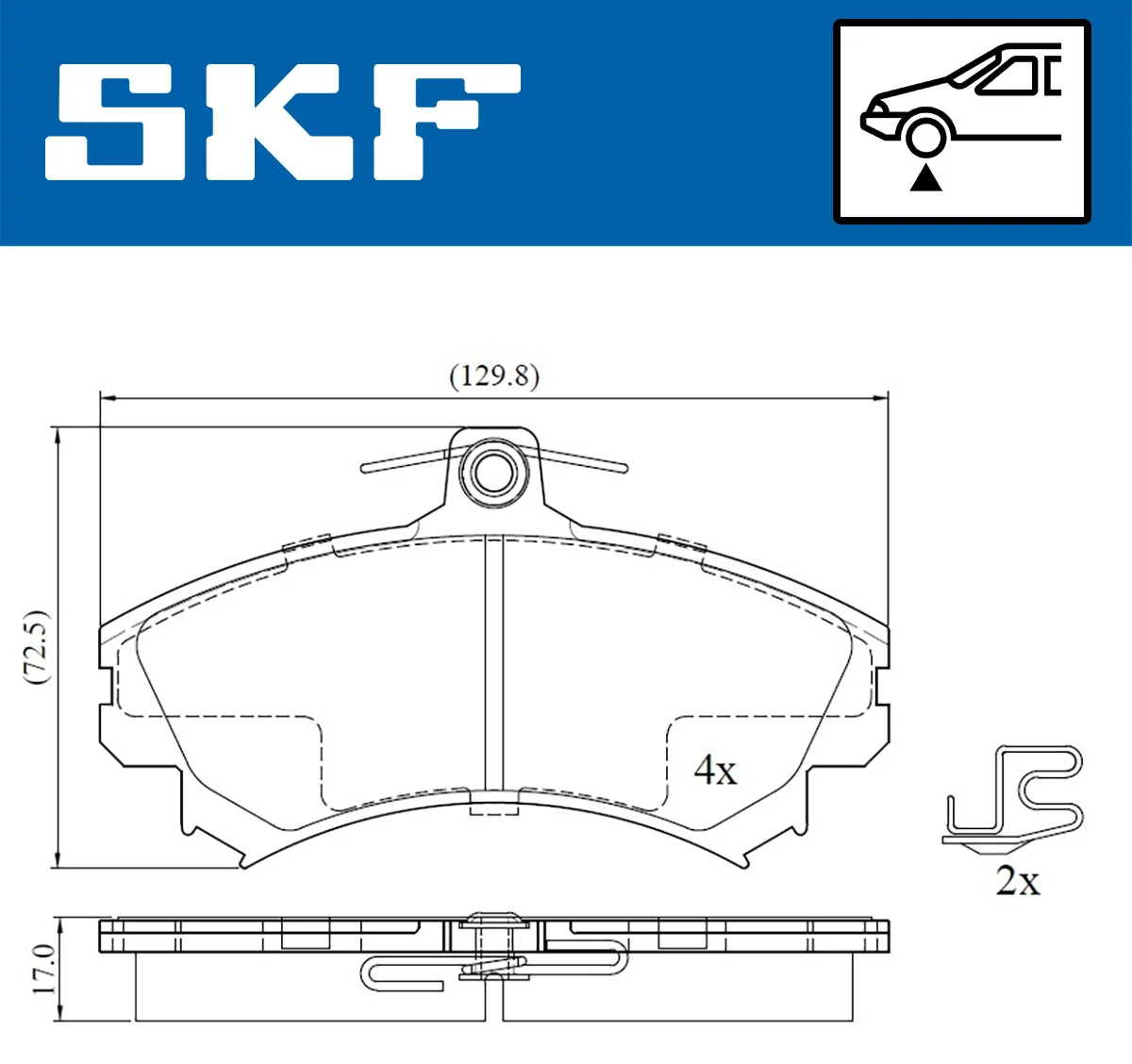 Brake Pad Set, disc brake VKBP 80193 A