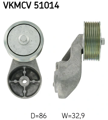 Deflection/Guide Pulley, V-ribbed belt VKMCV 51014