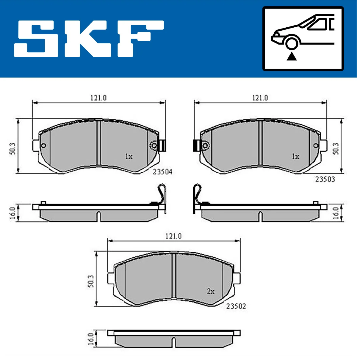 Brake Pad Set, disc brake VKBP 80535 A