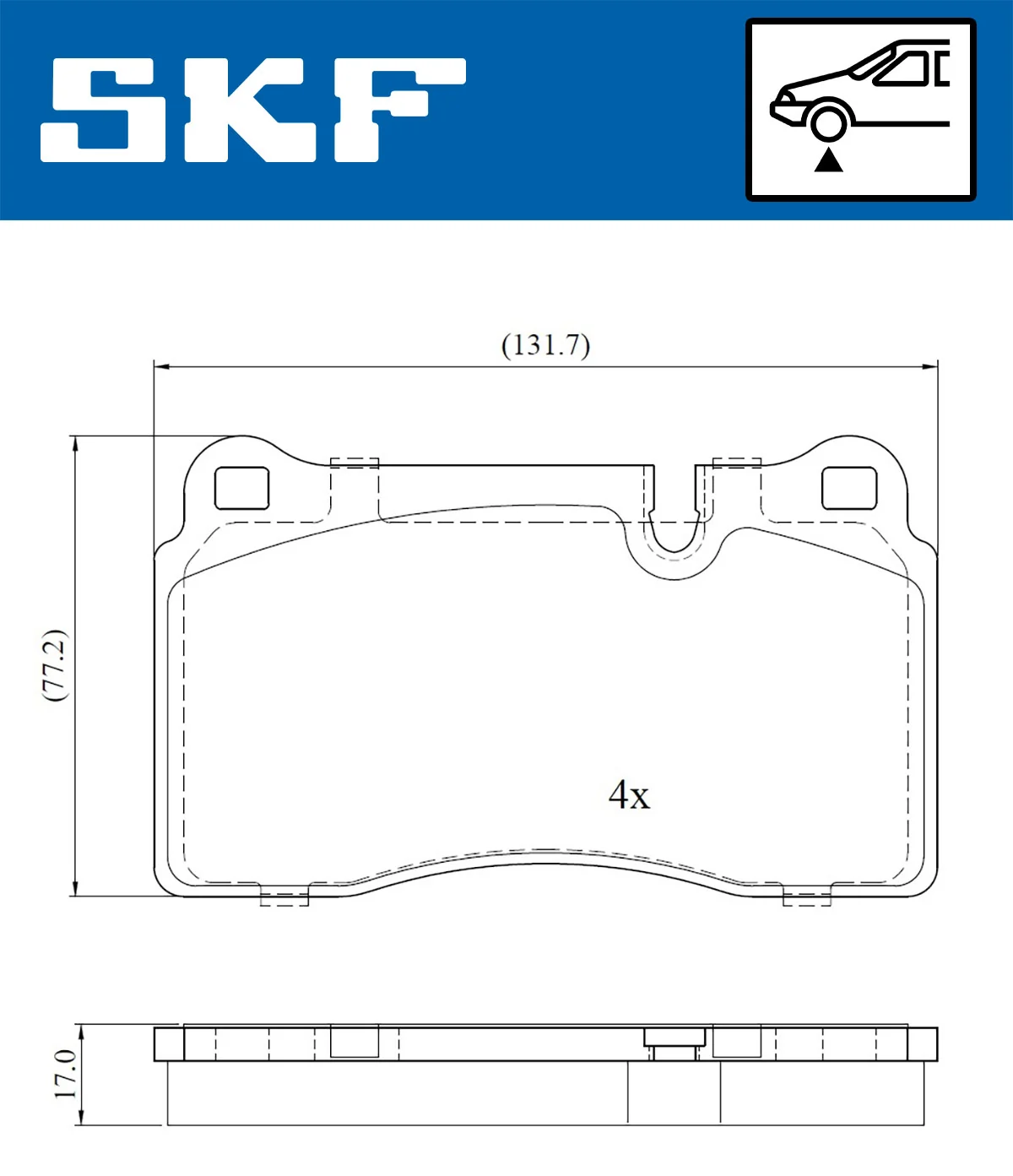 Brake Pad Set, disc brake VKBP 80609