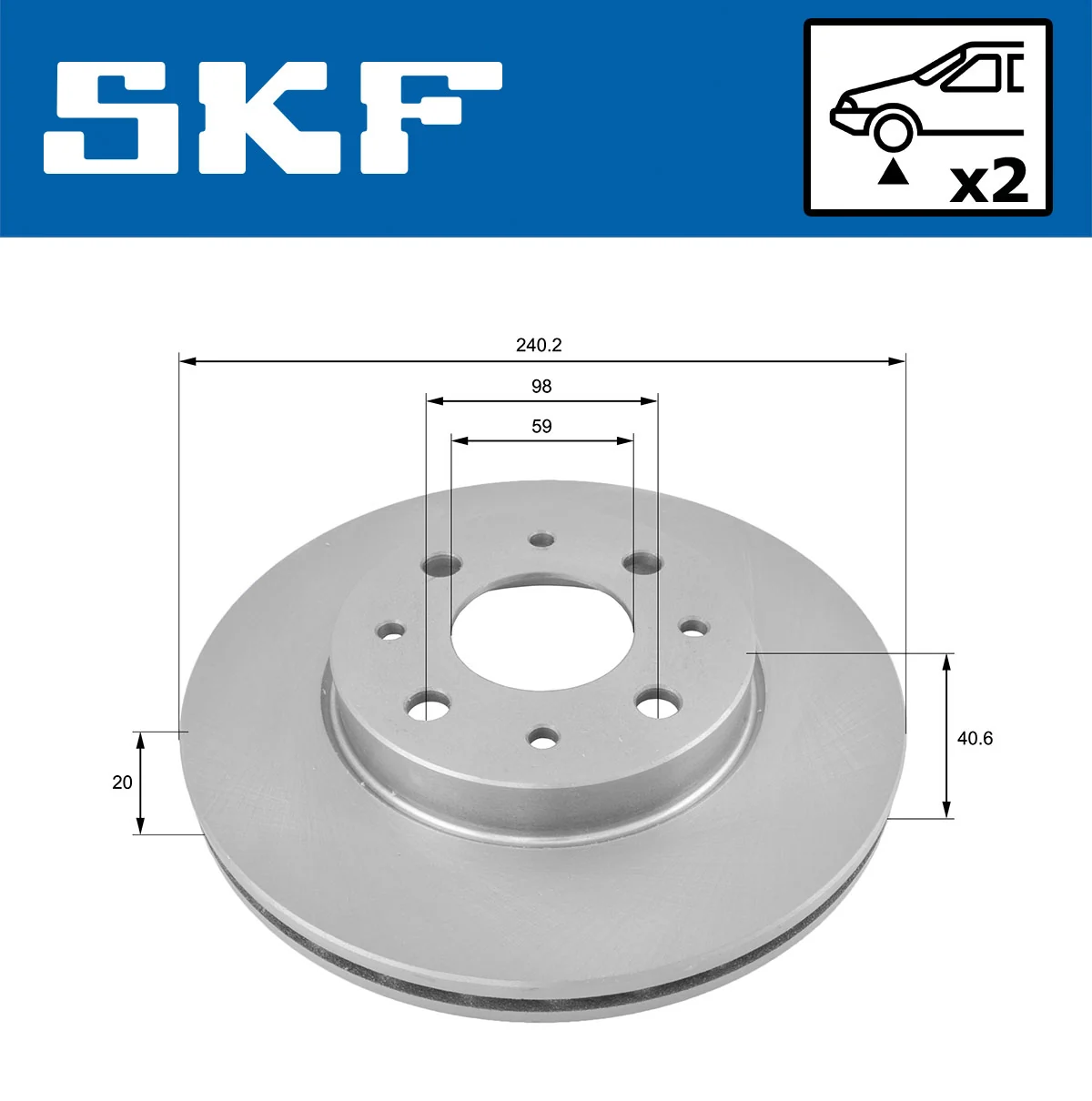 Brake Disc VKBD 80175 V2